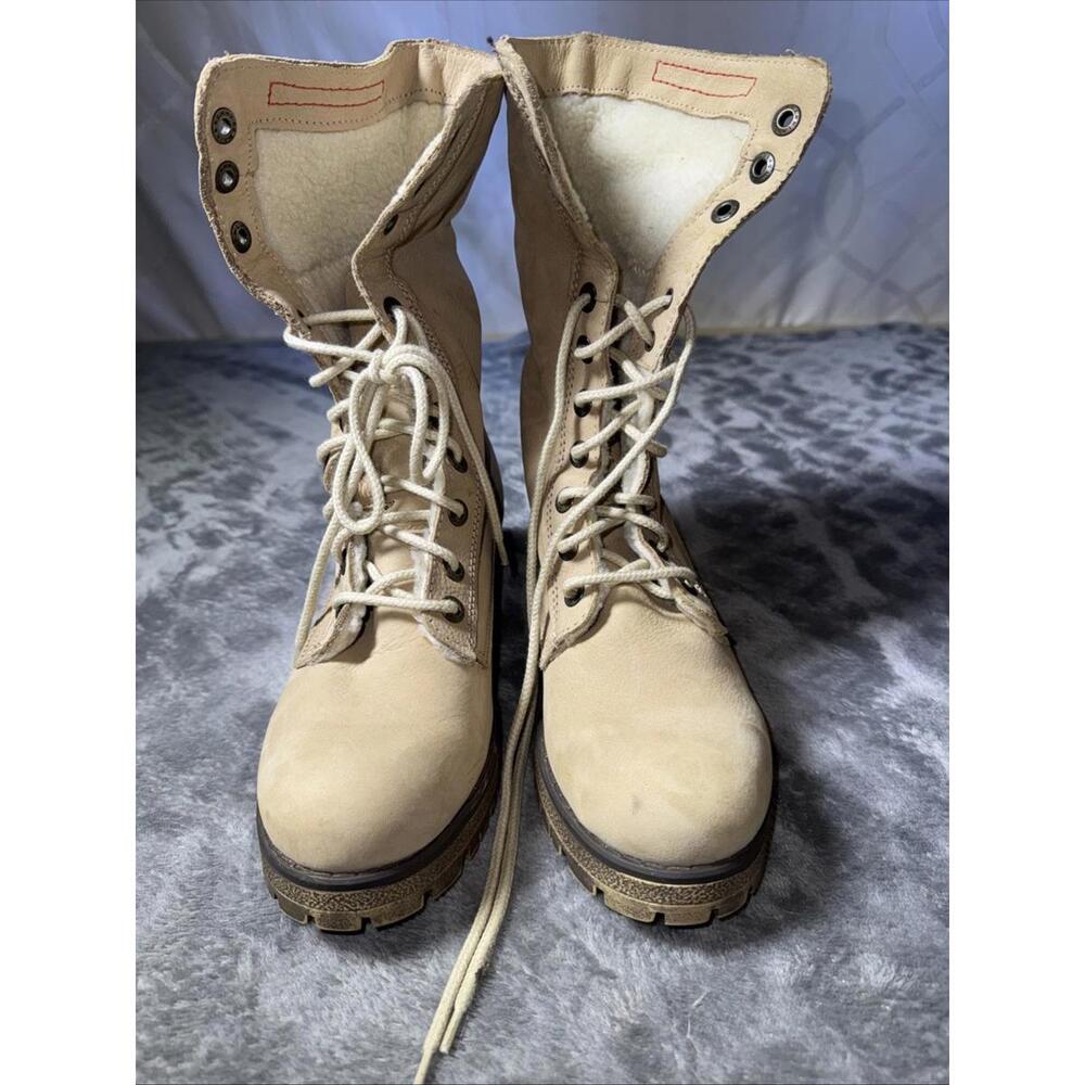 WEINBRENNER Suede Lace-Up Faux Fur Winter Snow Boots Women (Size 38)